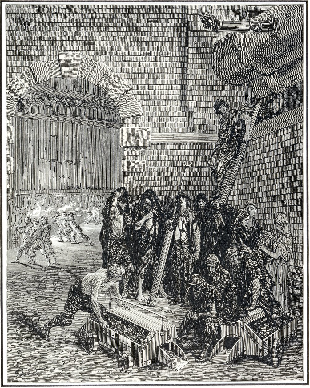 Obras de gás de Lambeth, 1872 de Gustave Dore