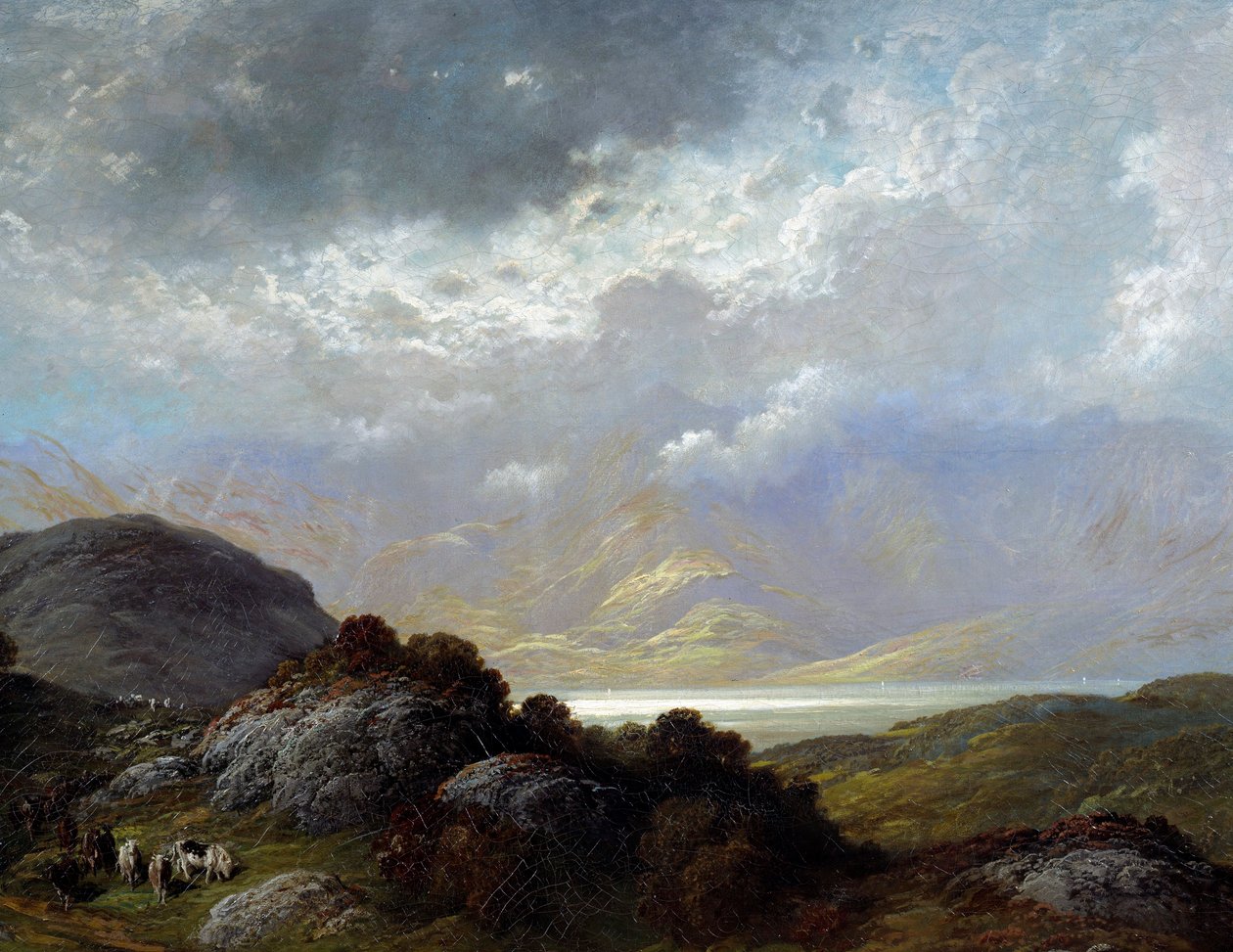 Paisagem da Escócia Pintura de Gustave Dore (1832-1883) Caen do século XIX, Museu de Belas Artes de Gustave Dore