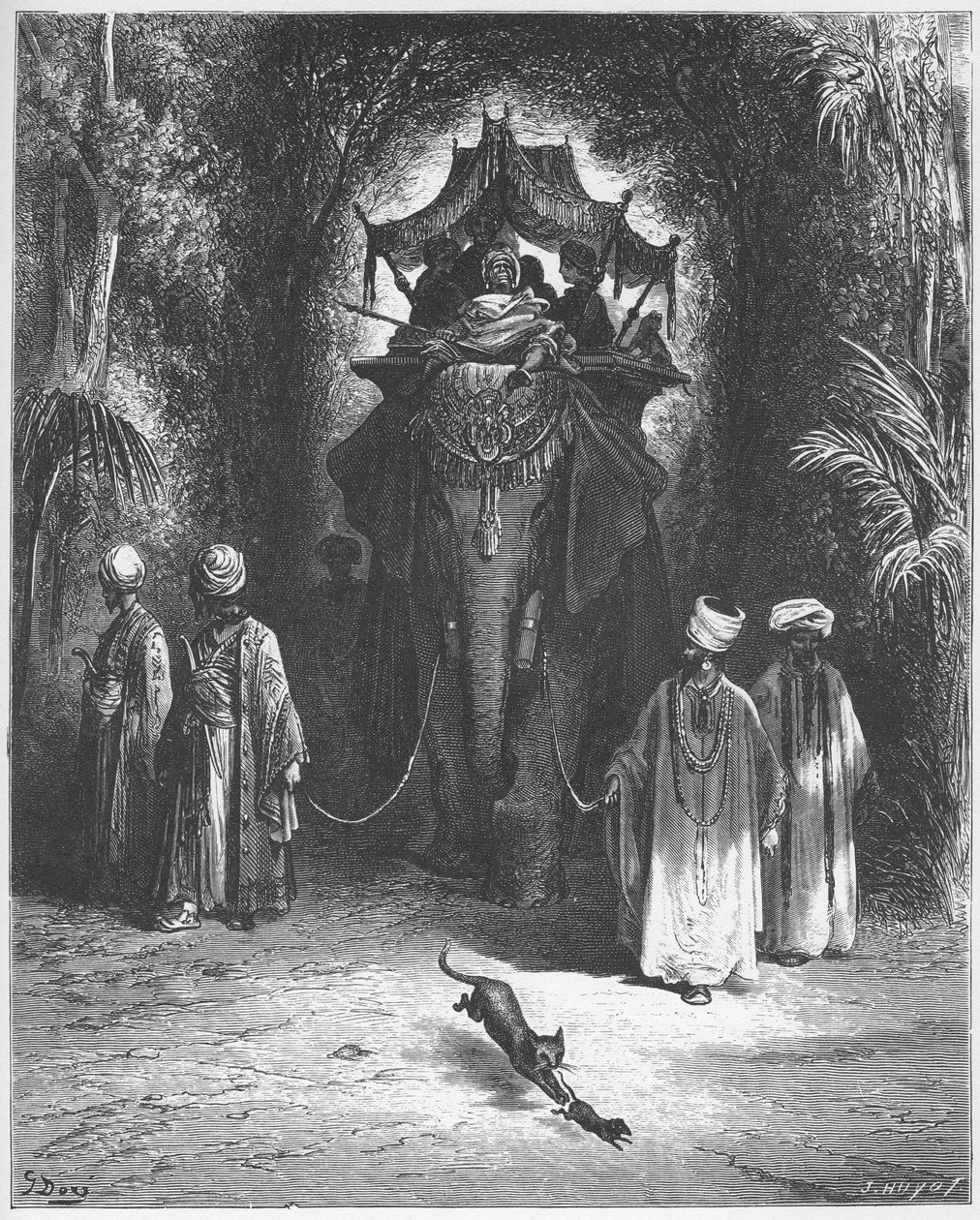 O rato e o elefante - O RATO E O ELEFANTE - de "Fables" de Jean de La Fontaine de Gustave Dore