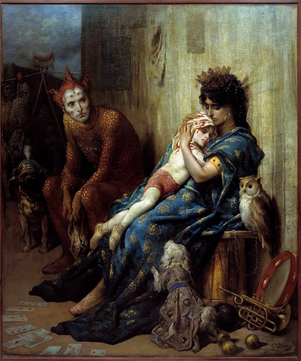 Les Saltimbanks Painting de Gustave Dore (1832-1883) de Gustave Dore