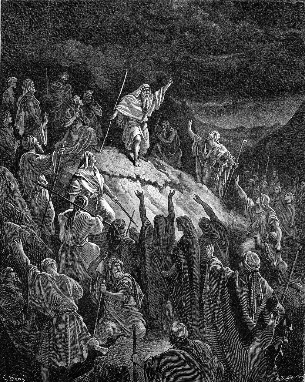 Mattathias Apelando aos Refugiados Judaicos - Bíblia de Gustave Dore