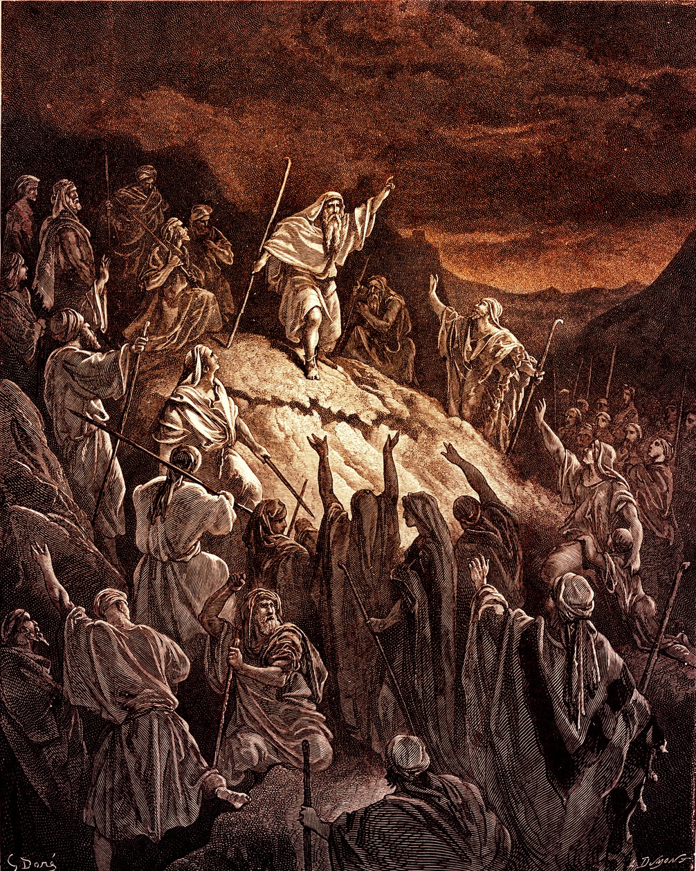 Mattathias apelando aos refugiados judeus por Doré - Bíblia de Gustave Dore