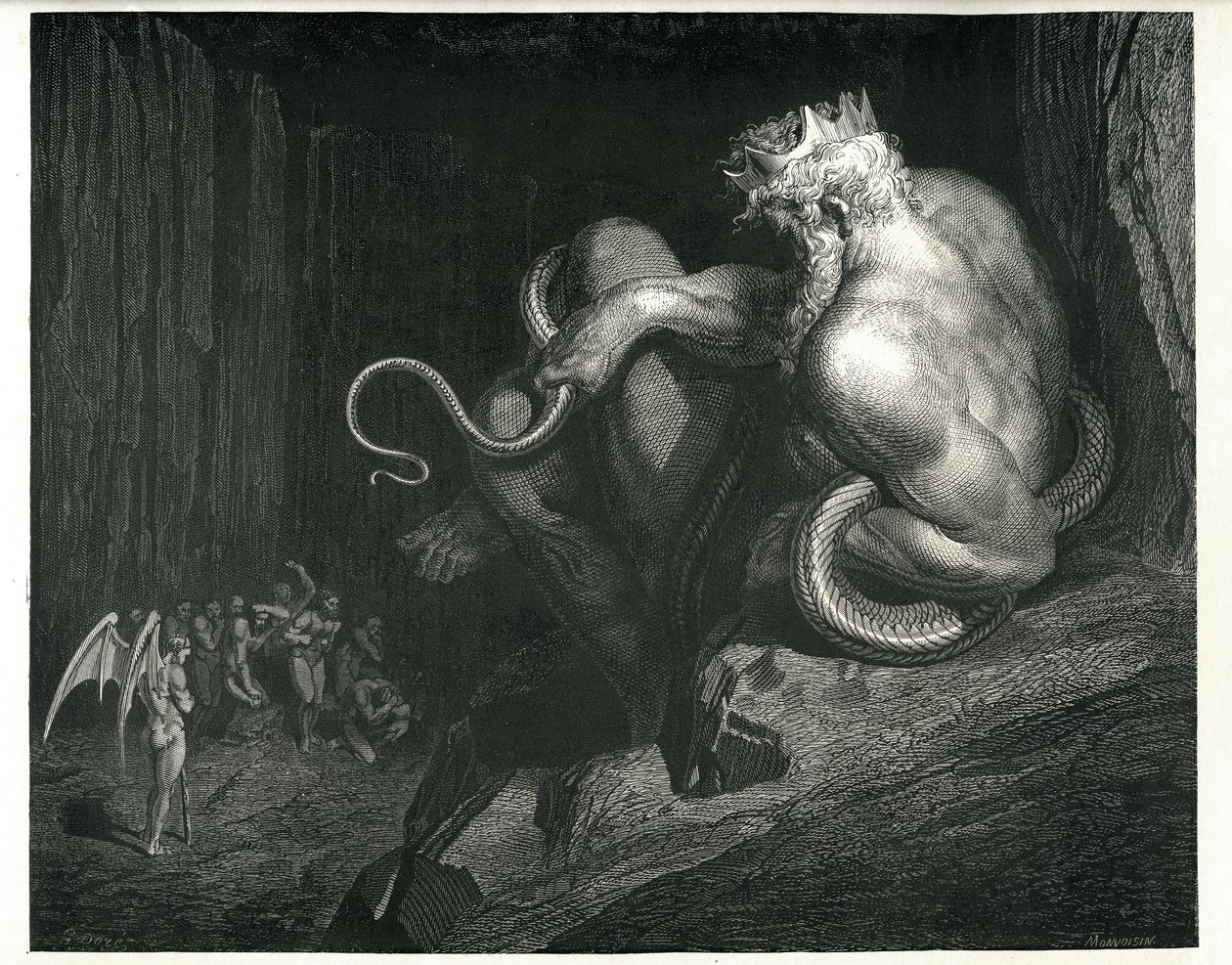 Minos: de The Enfer por Dante Alighieri de Gustave Dore