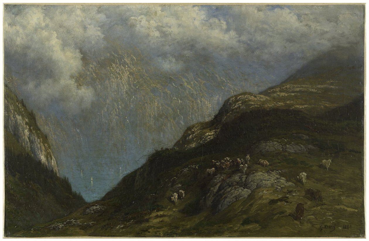 Paisagem de montanha de Gustave Dore