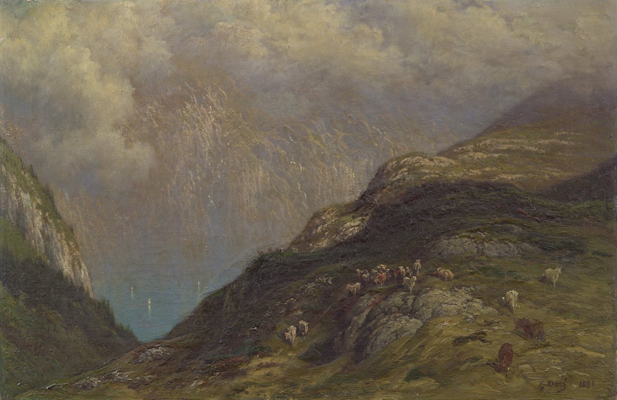 Paisagem montanhosa de Gustave Dore
