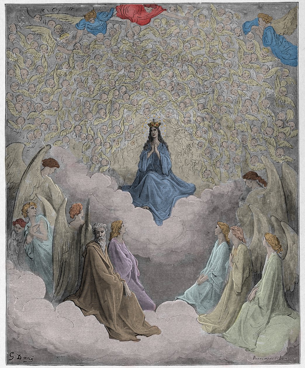 Paradiso, Canto 31: A rainha do céu - de Dante Alighieri de Gustave Dore