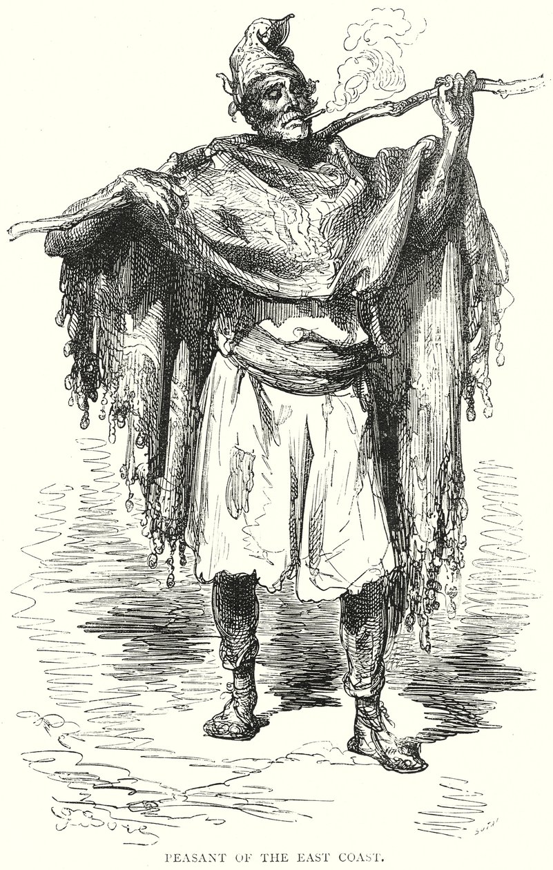 Camponês da Costa Leste (gravura) de Gustave Dore