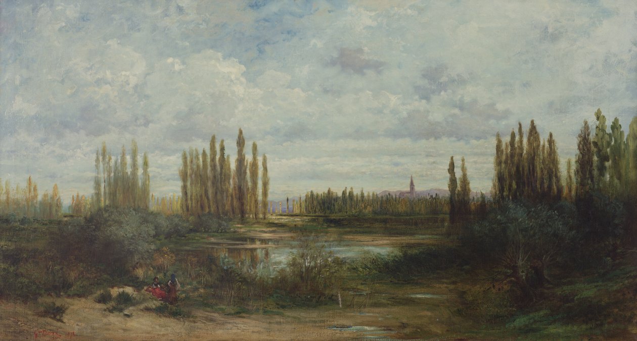 Lagoas perto de Estrasburgo de Gustave Dore