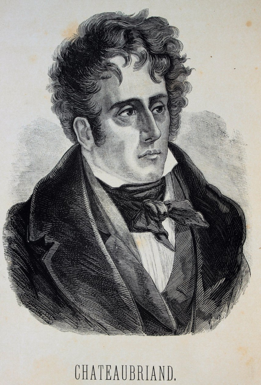 Retrato de François-René, visconde de Chateaubriand 1768-1848, 1880. de Gustave Dore