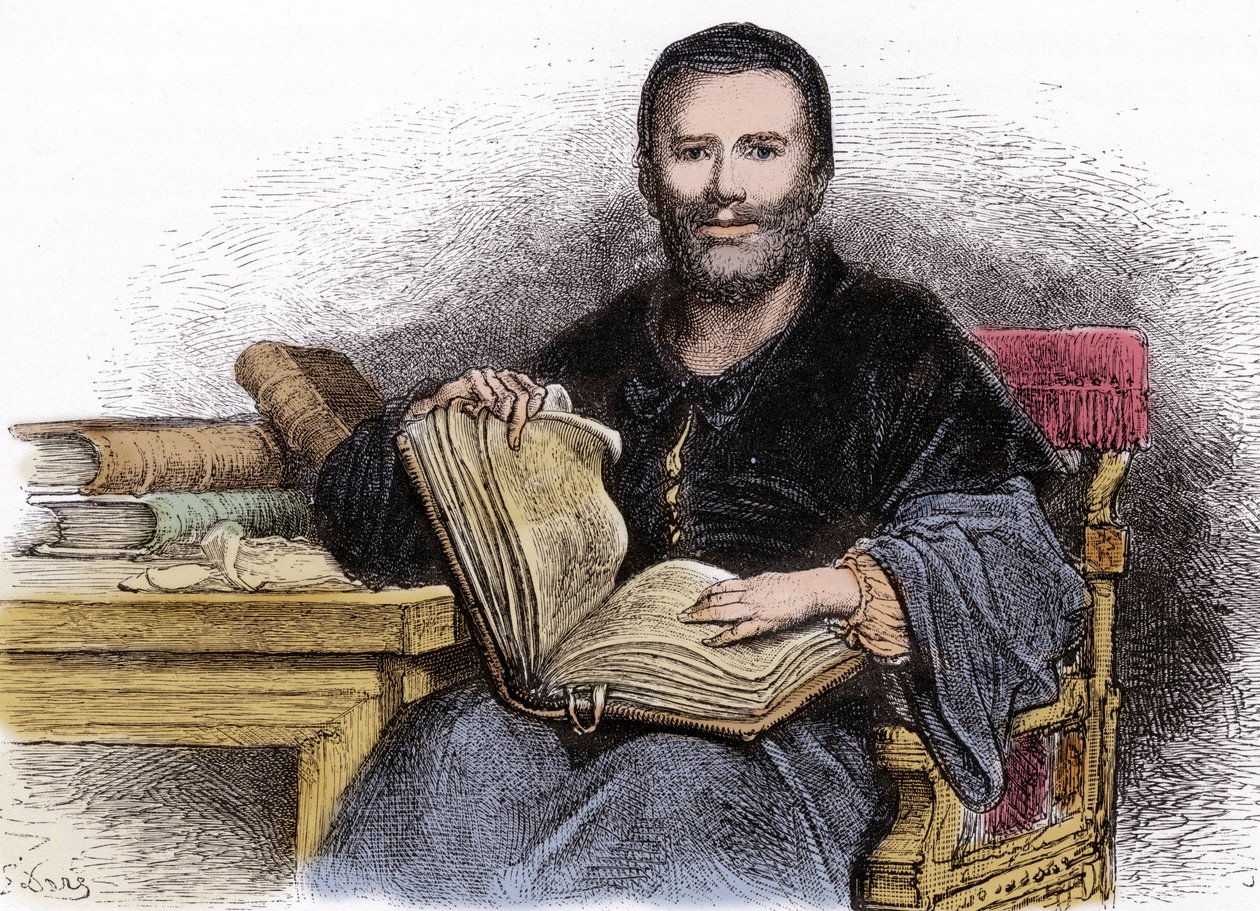 Retrato de Rabelais - ilustração de 