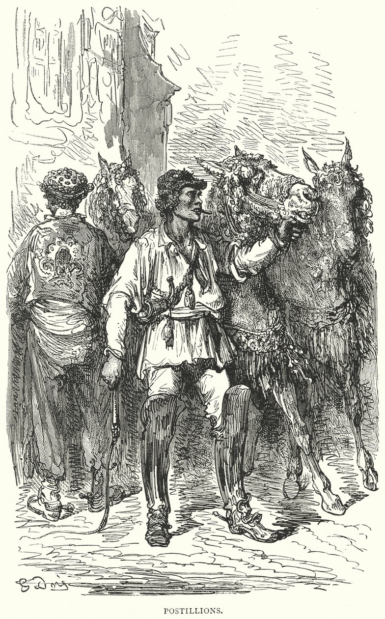 Postilhões (gravura) de Gustave Dore