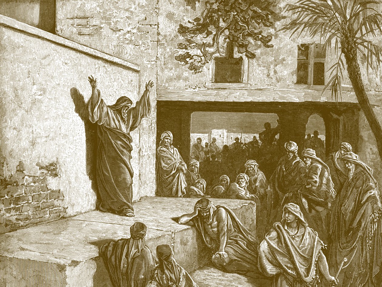 Profeta Miquéias, gravura de Gustave Doré - Bíblia de Gustave Dore