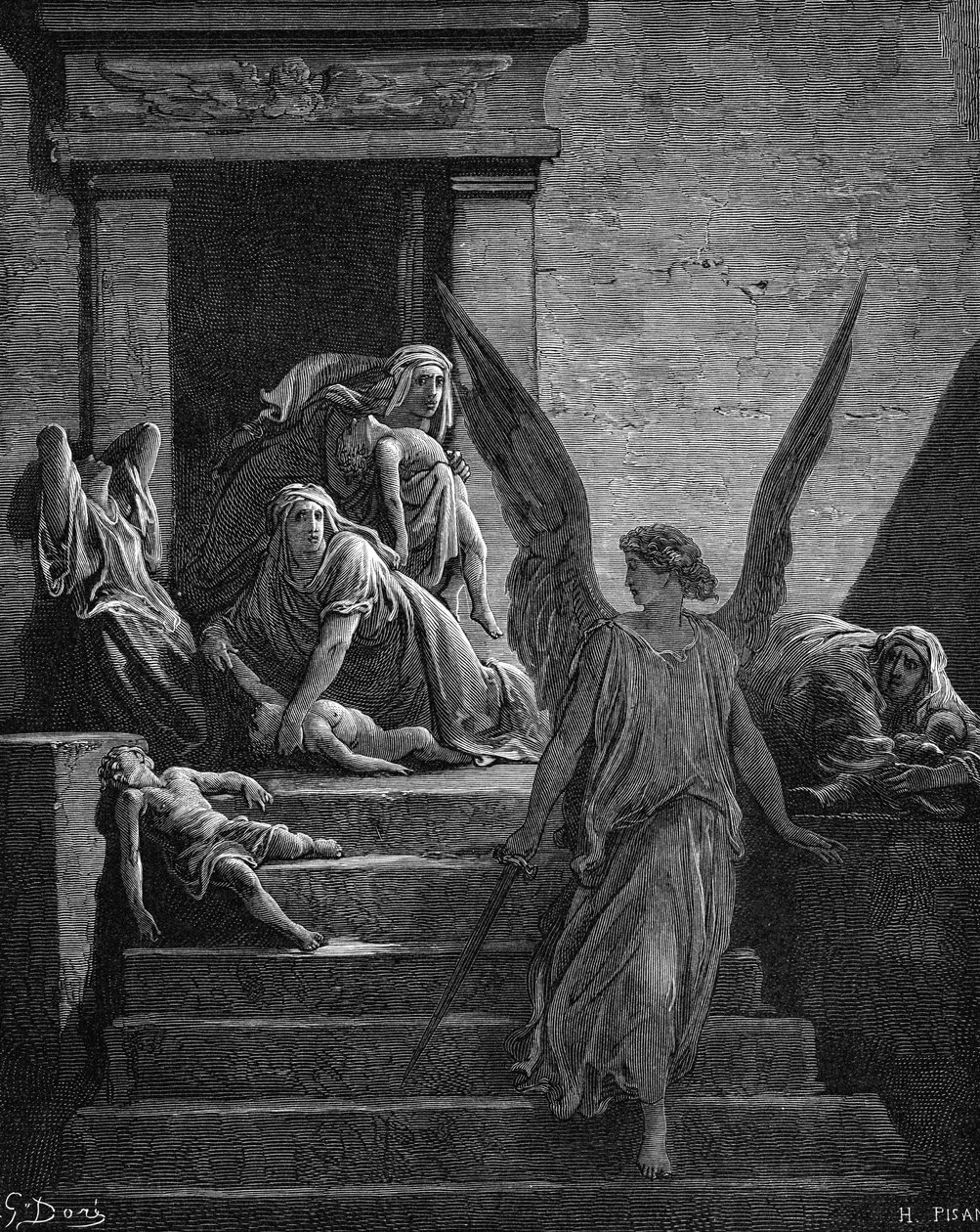 Sete Pragas do Egito, 1866 de Gustave Dore
