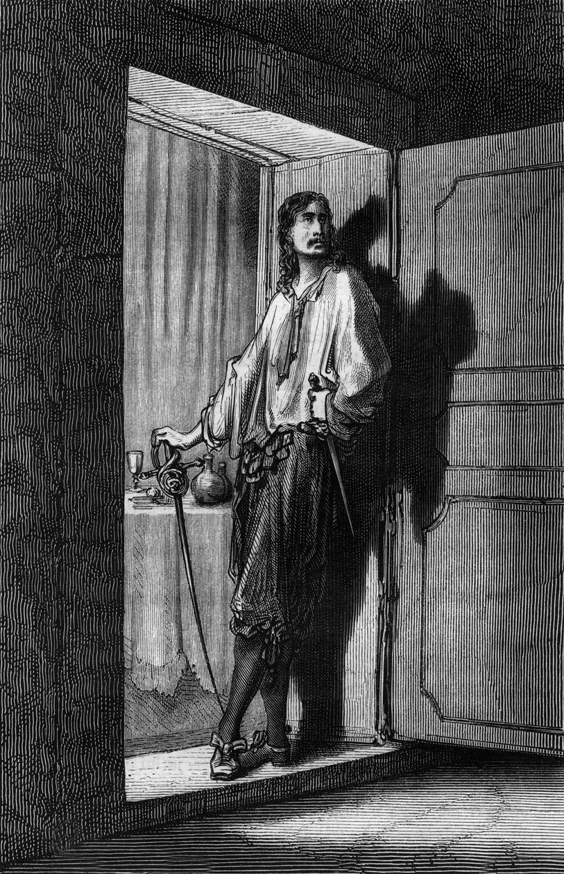 Sigognac, Ilustração de Gustave Dore do livro Capitão Fracasse de TheophileGautier de Gustave Dore
