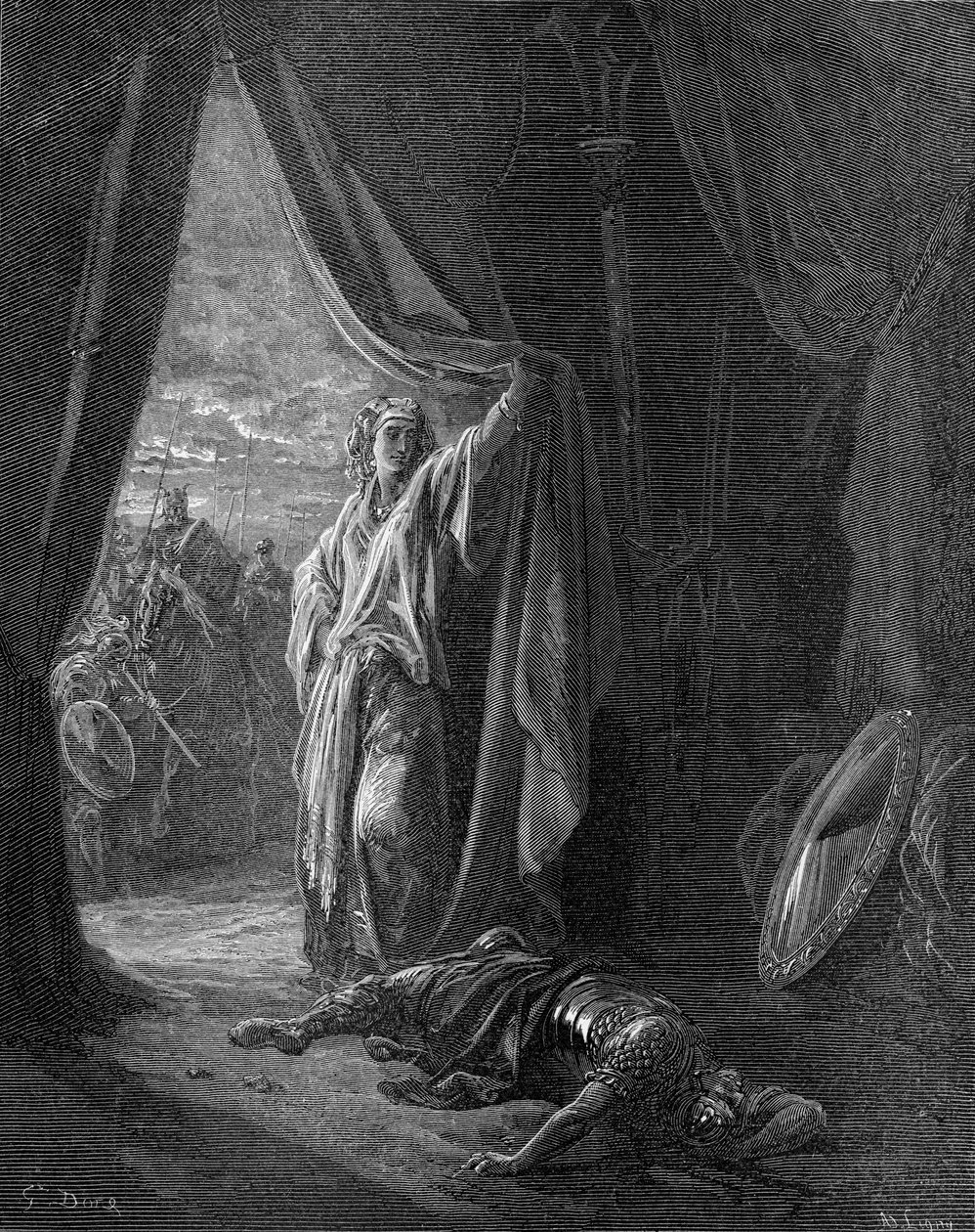 Sisera morto por Jael de Gustave Dore