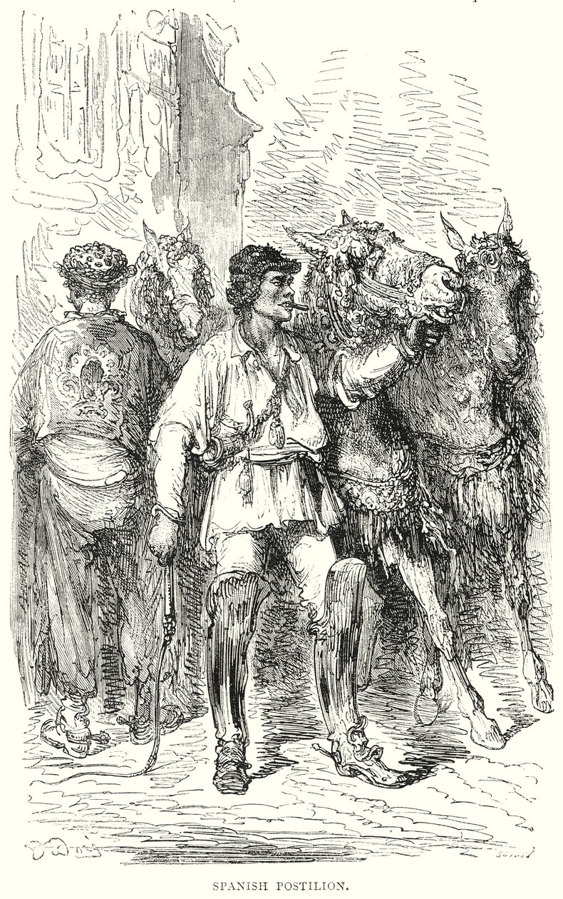 Postilhão espanhol (gravura) de Gustave Dore