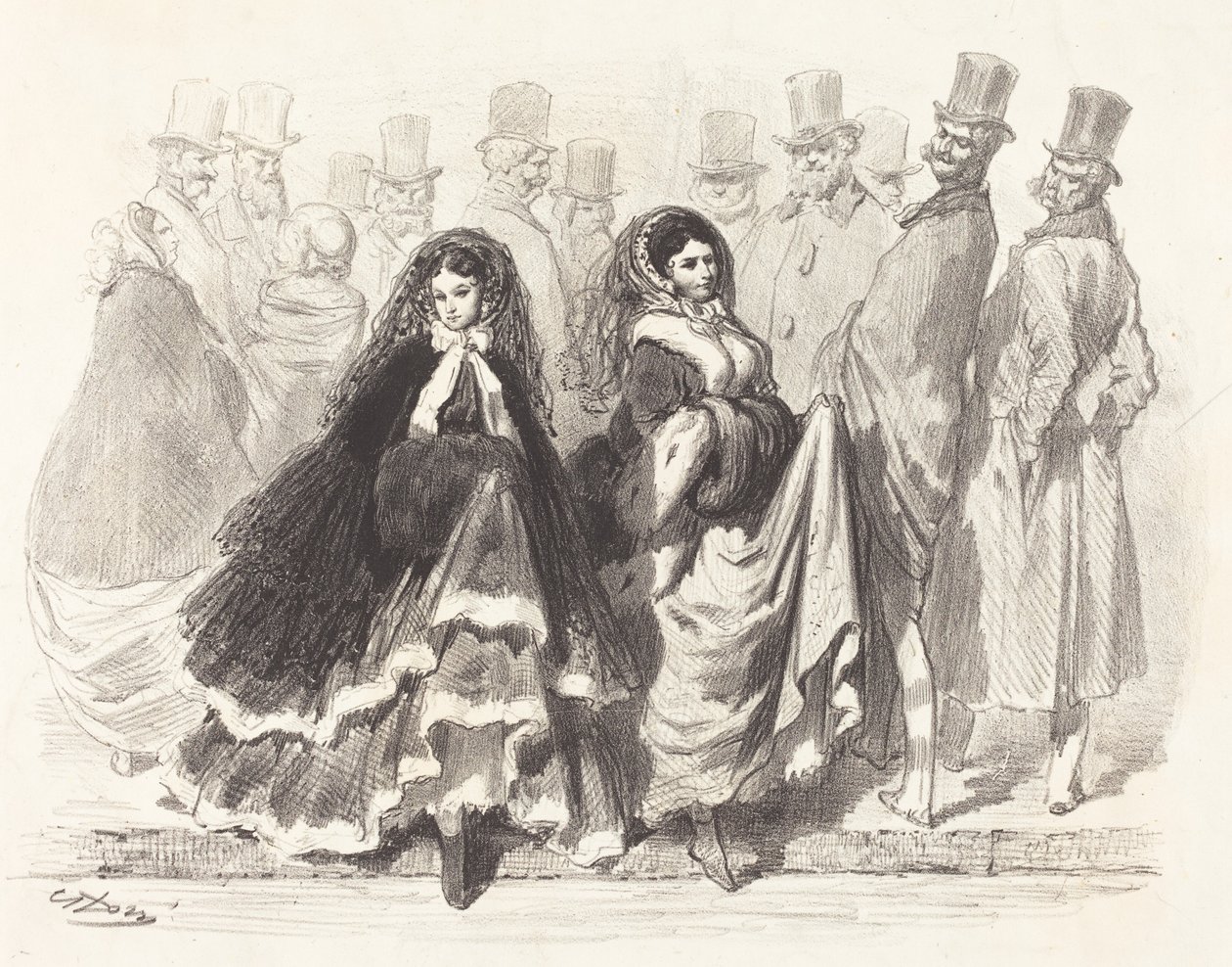 Cena de rua de Gustave Dore