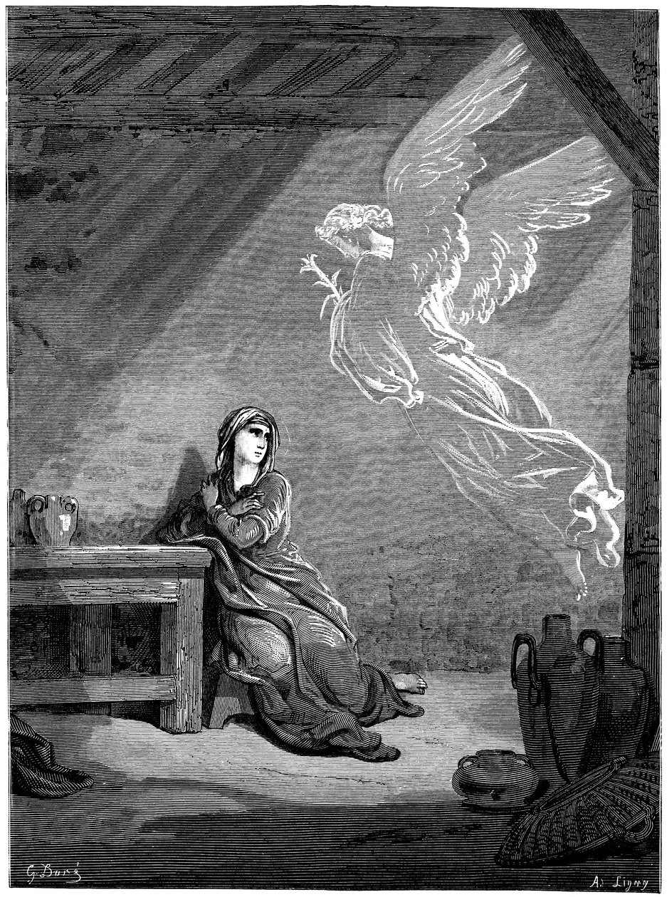 A Anunciação de Gustave Dore