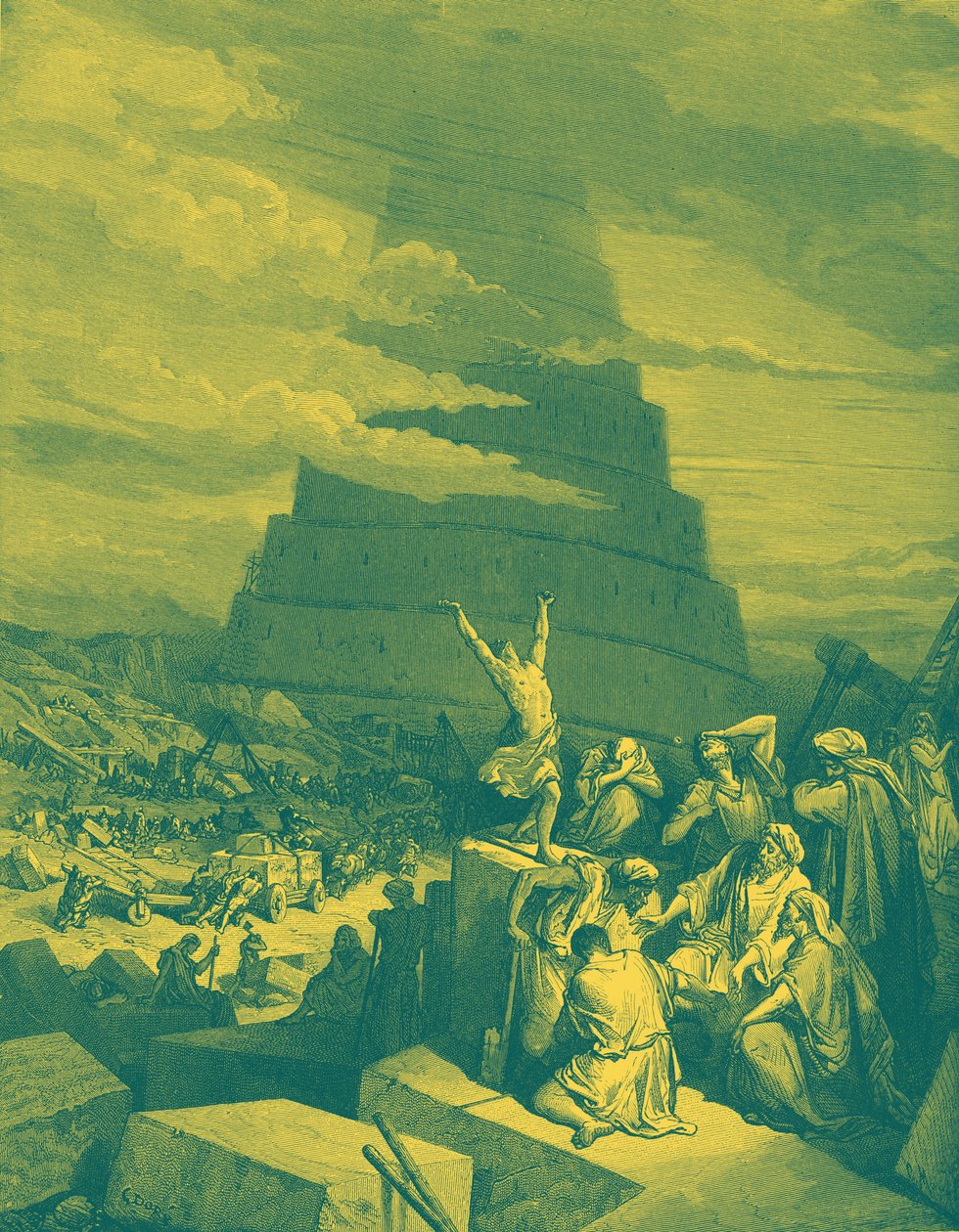 A Confusão de Línguas (Torre de Babel) - Bíblia de Gustave Dore