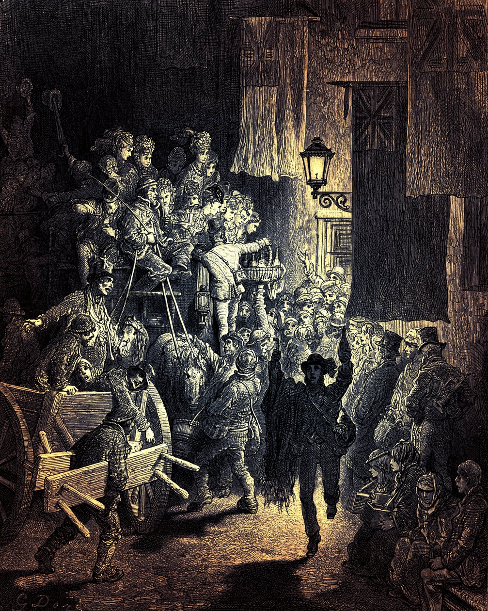 O Derby - Voltando para casa por Gustave Doré de Gustave Dore