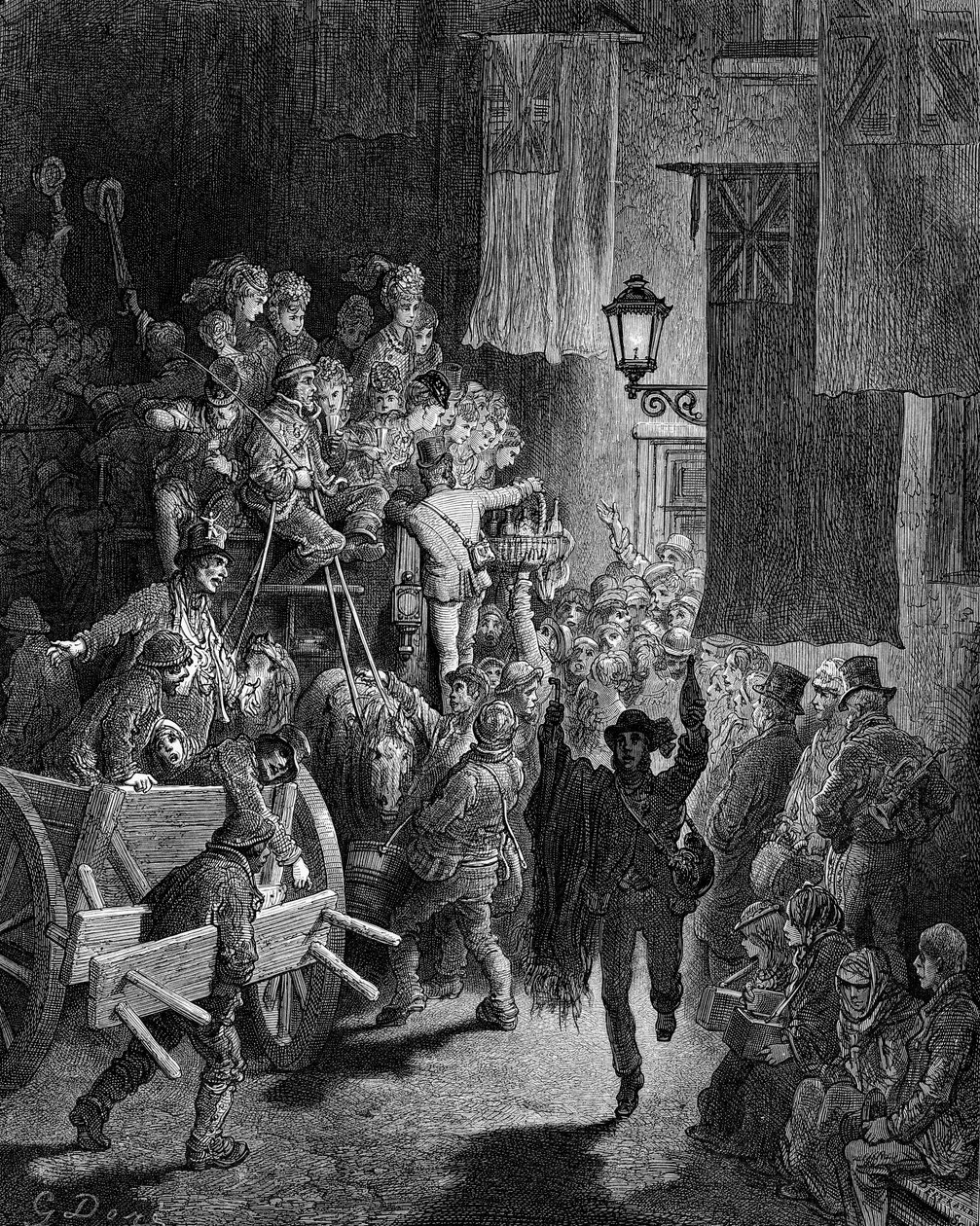 O Derby - Regressando a casa por Gustave Doré de Gustave Dore