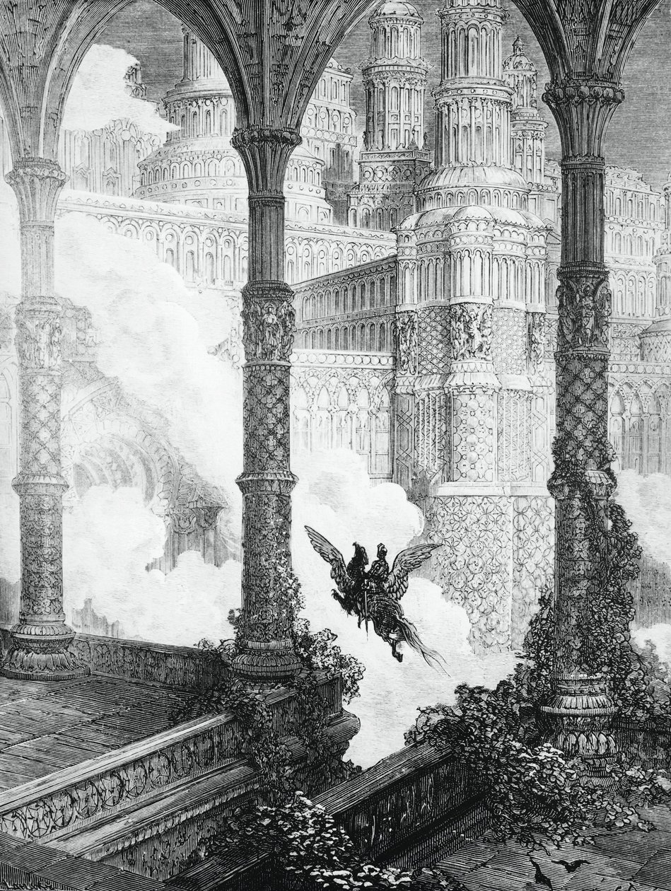 O Frenesi de Orlando de Gustave Dore