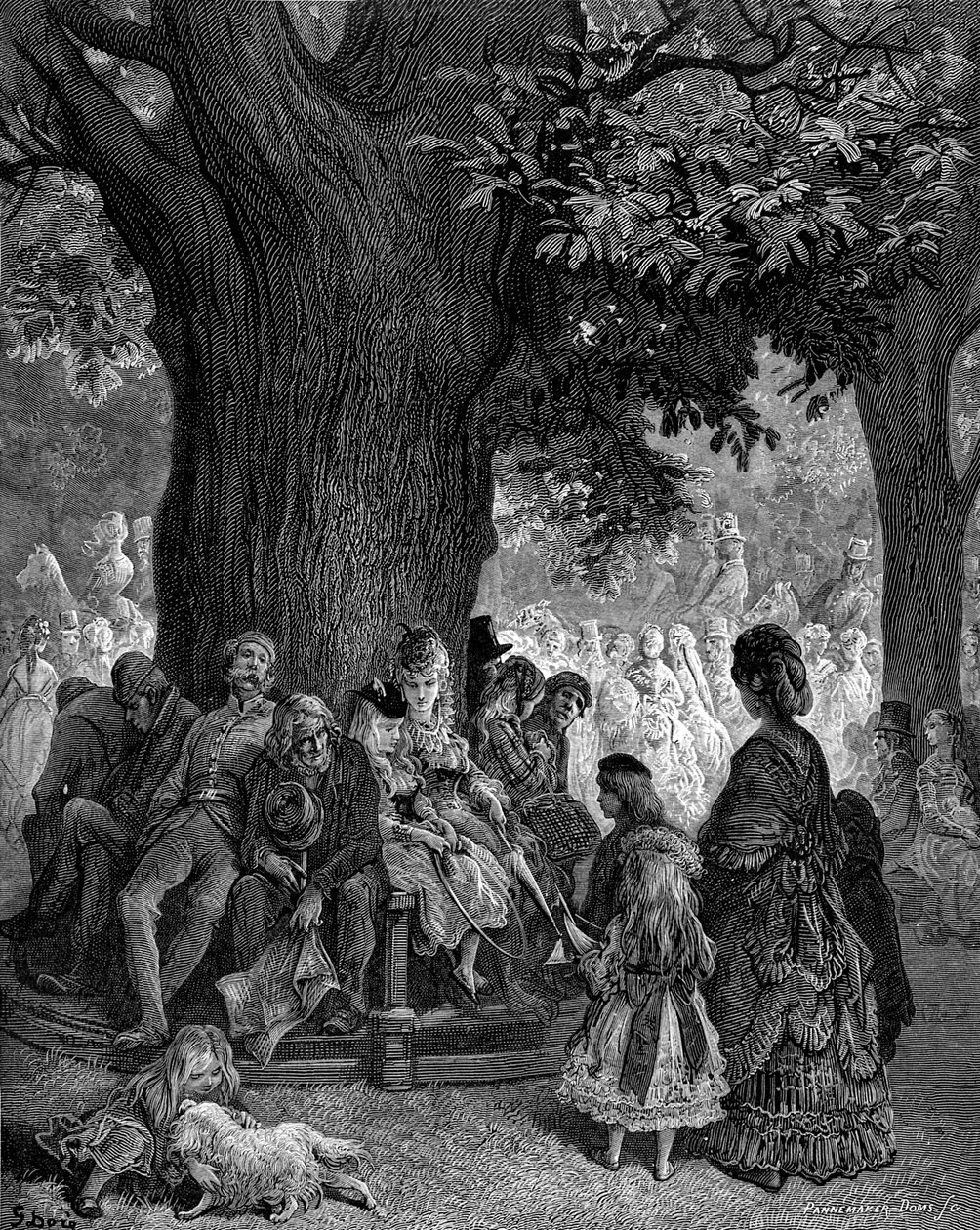 A Grande Árvore - Kensington Gardens de Gustave Doré de Gustave Dore