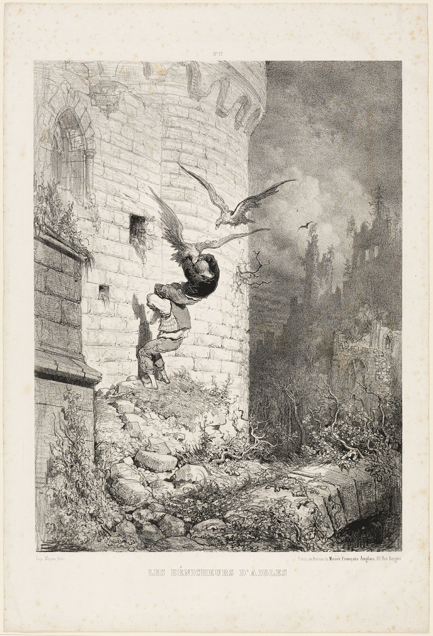 Os caçadores de ninhos de águia de Gustave Dore