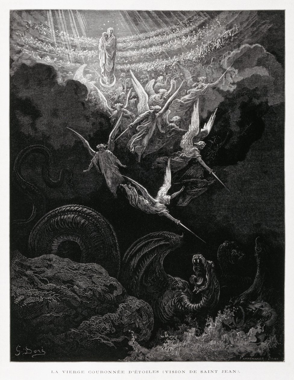 A coroação da Virgem de Gustave Dore
