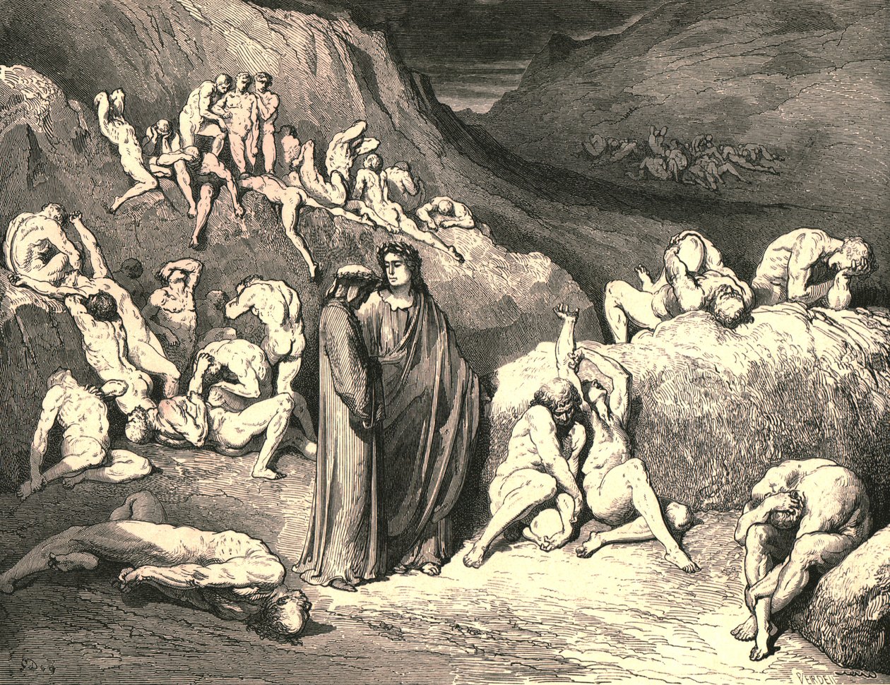A crosta veio por baixo em flocos, c1890. de Gustave Dore