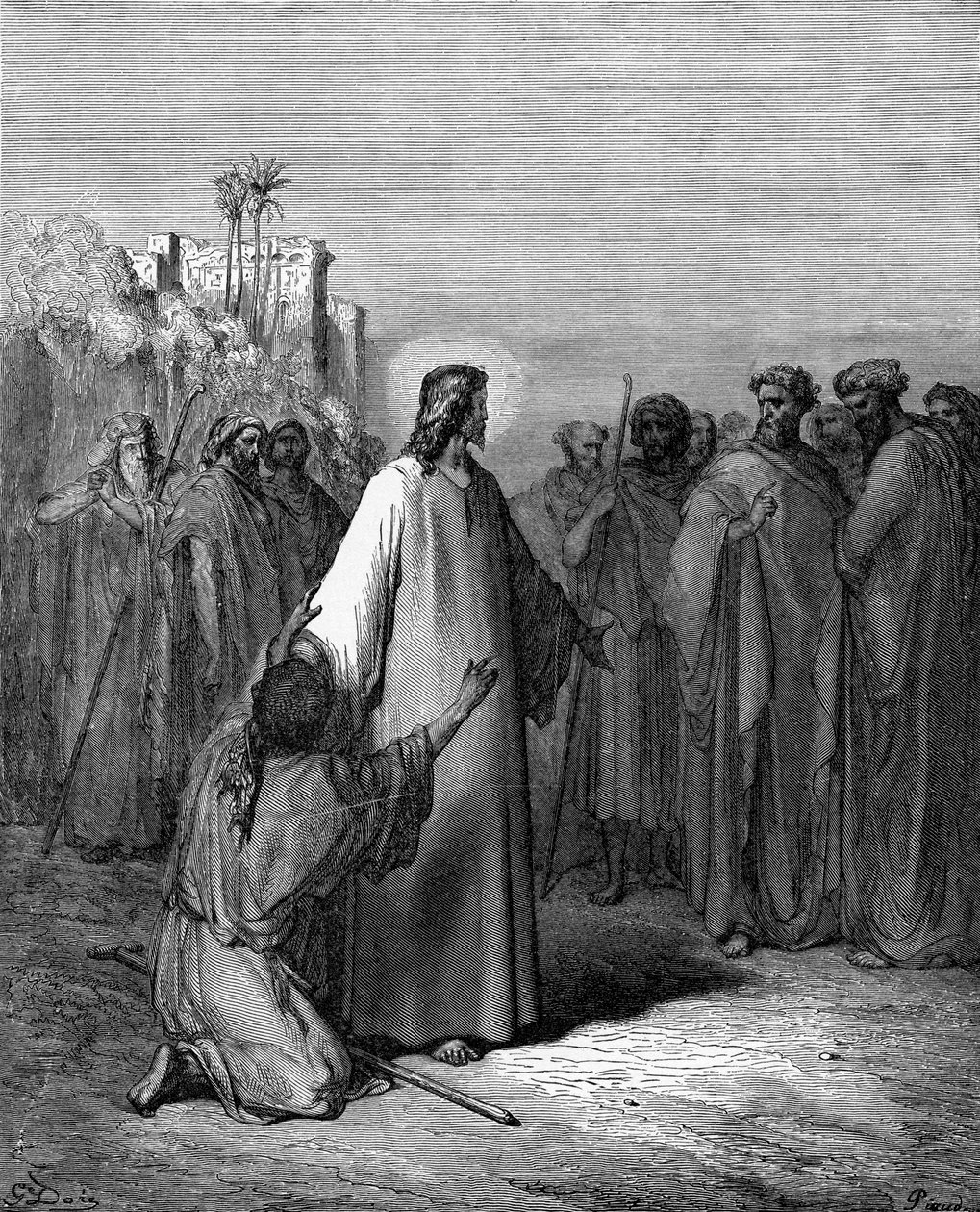 O homem possuído por demônios de Gustave Dore