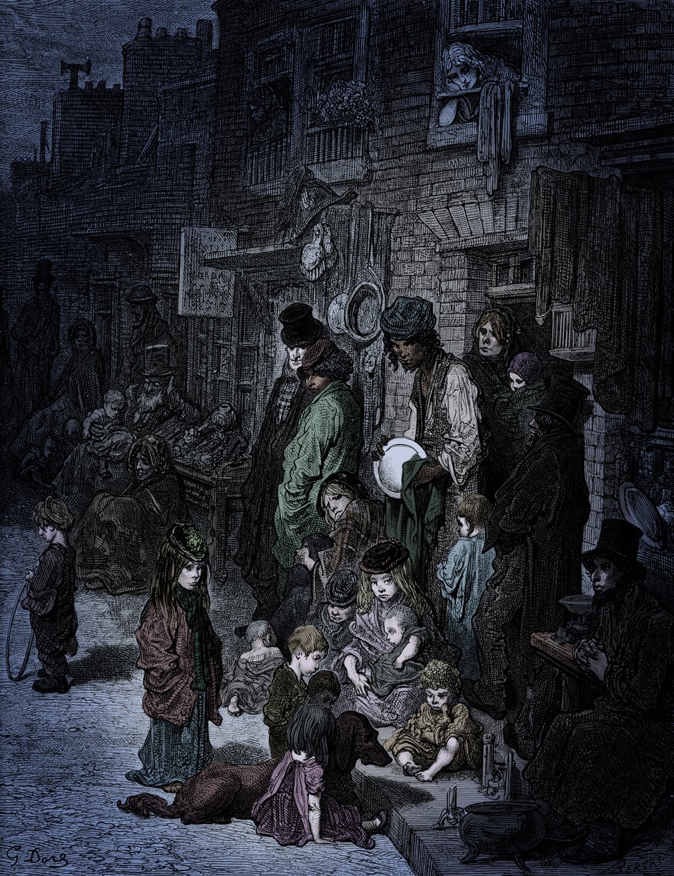 Londres vitoriana - Whitechapel por Doré de Gustave Dore