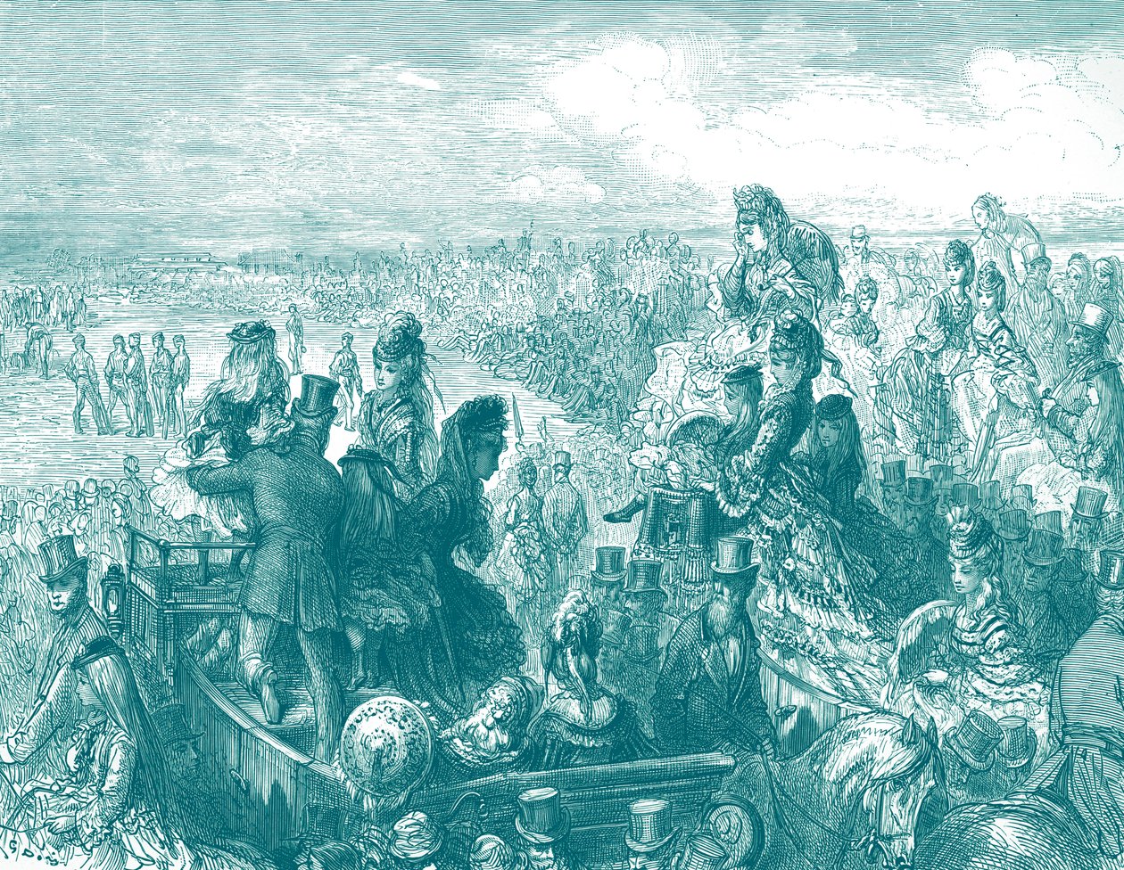 Londres vitoriana - O terreno de críquete do Senhor por Doré de Gustave Dore