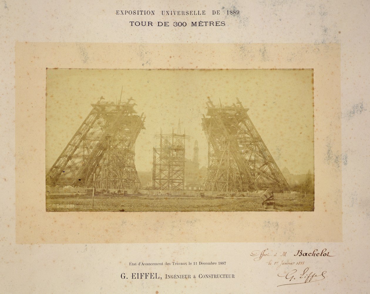 Construção da Torre Eiffel de Gustave Eiffel