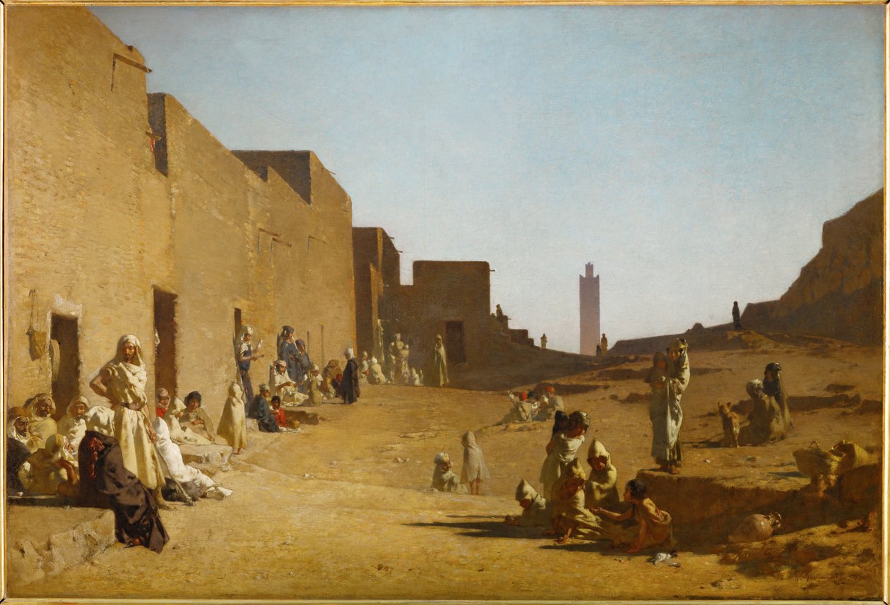 Laghouat, Saara, Argélia (pintura sobre tela) de Gustave Guillaumet