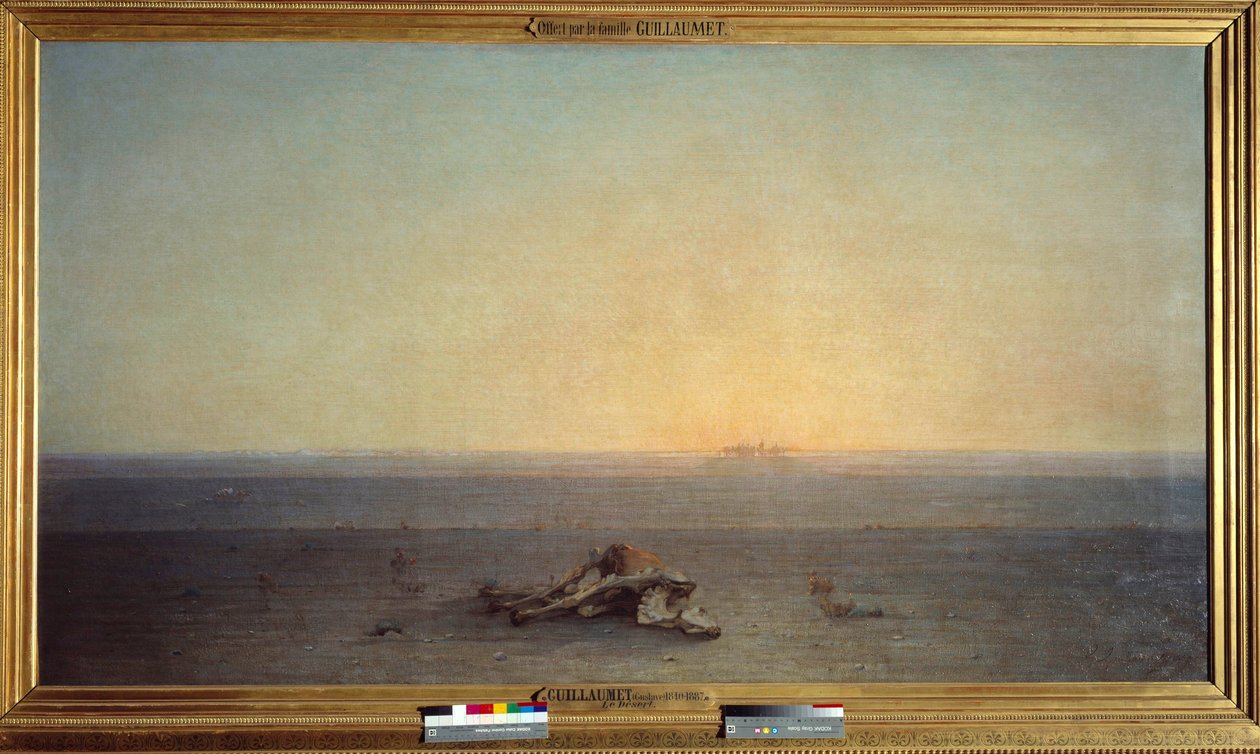 O Saara também significa deserto. Pintura de Gustave Guillaumet (1840-1887) de Gustave Guillaumet