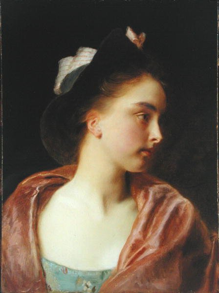 Matilde (óleo sobre painel de berço) de Gustave Jacquet