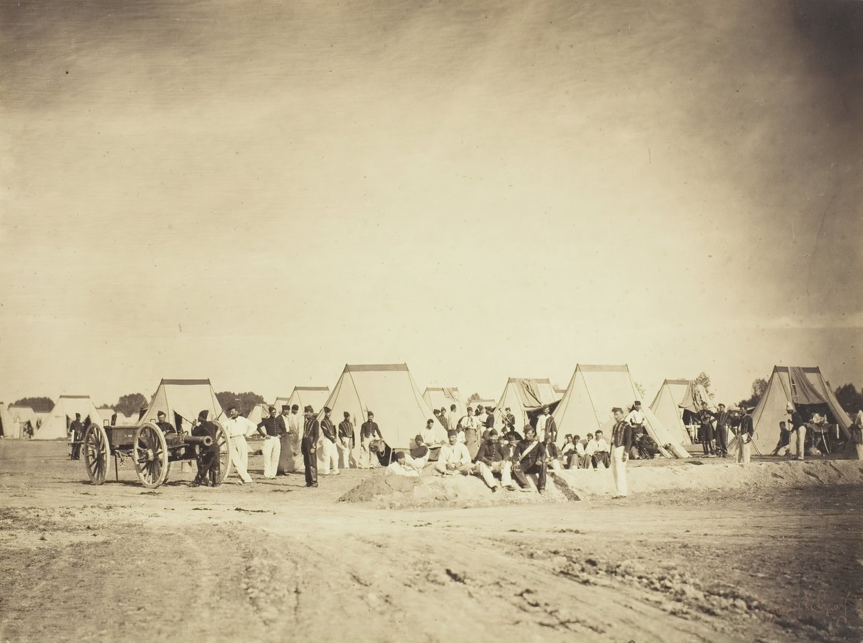Acampamento de Artilharia, Camp de Chalons, 1857. de Gustave Le Gray
