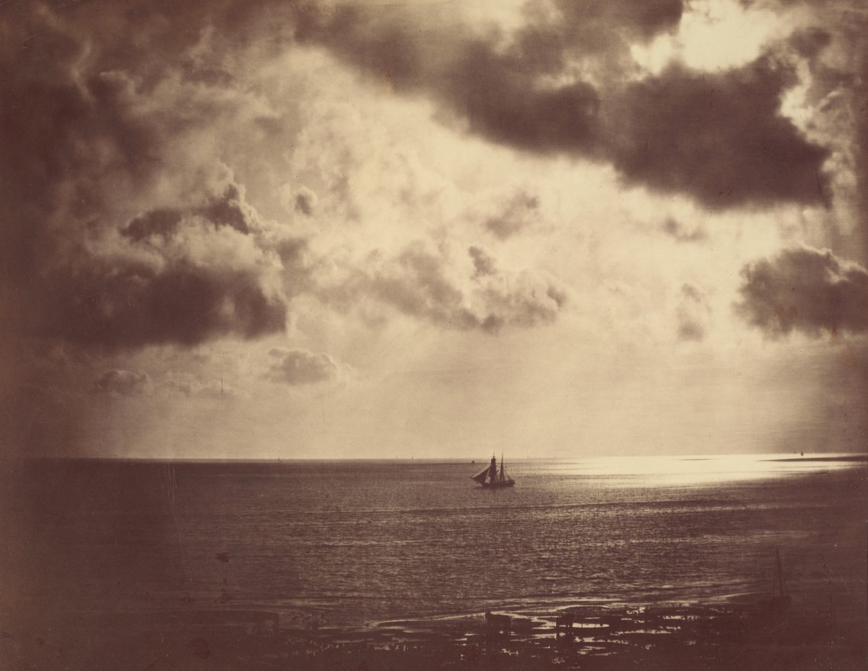 Brigadeiro na Água, 1856. de Gustave Le Gray