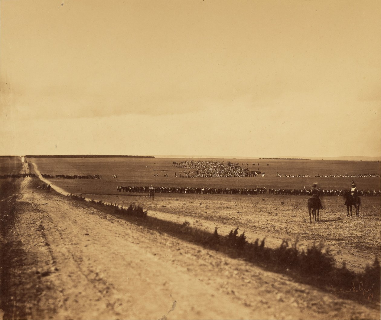 [Manobras, Campo de Chalons]. de Gustave Le Gray