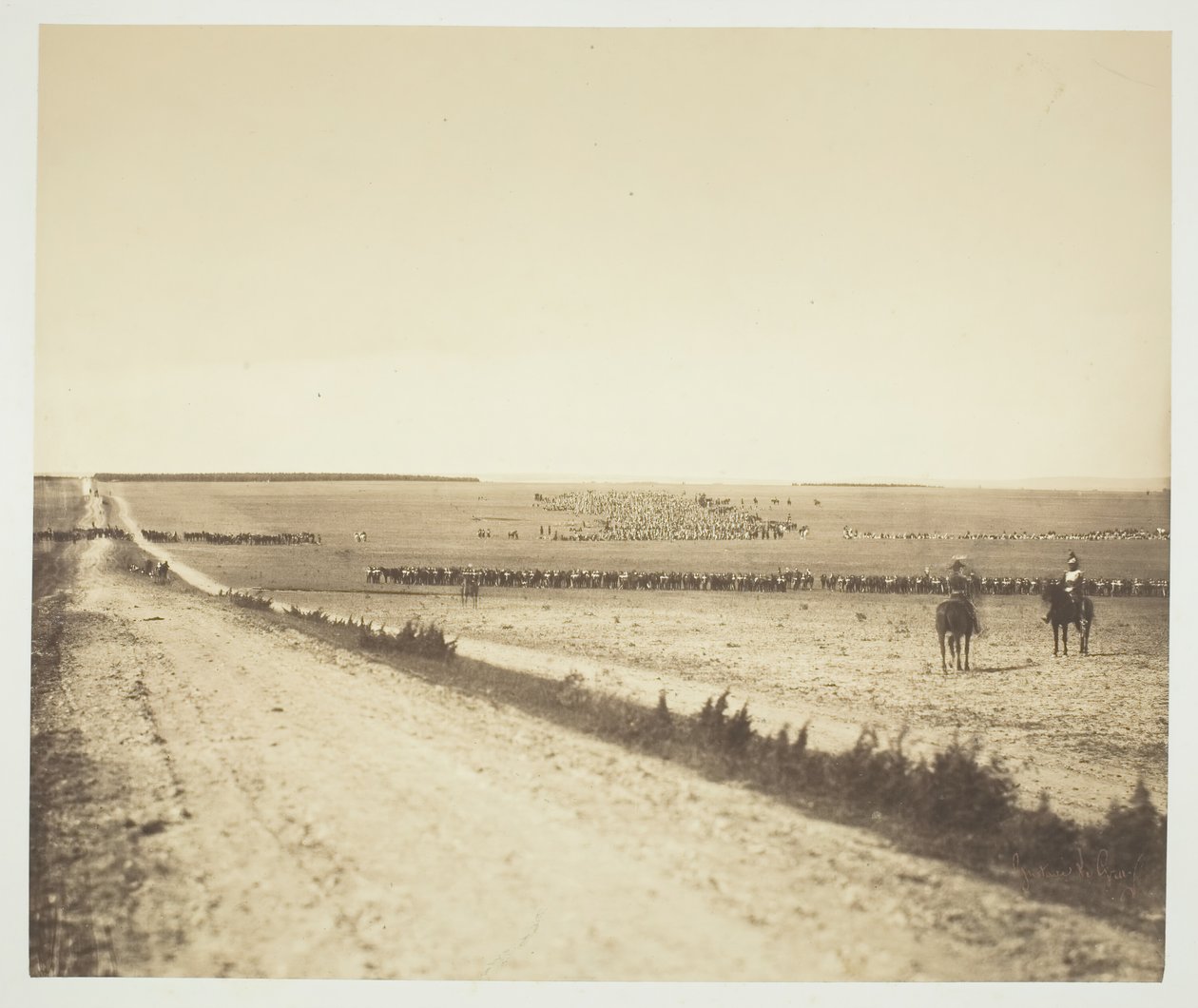 Manobras, Camp de Châlons, 1857. de Gustave Le Gray