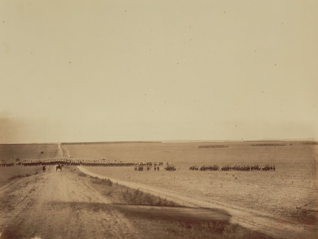 Manobras, Camp de Châlons, 1857. de Gustave Le Gray