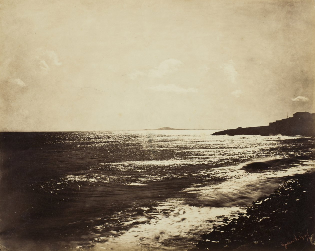 Mediterrâneo com o Monte Agde, 1857 de Gustave Le Gray