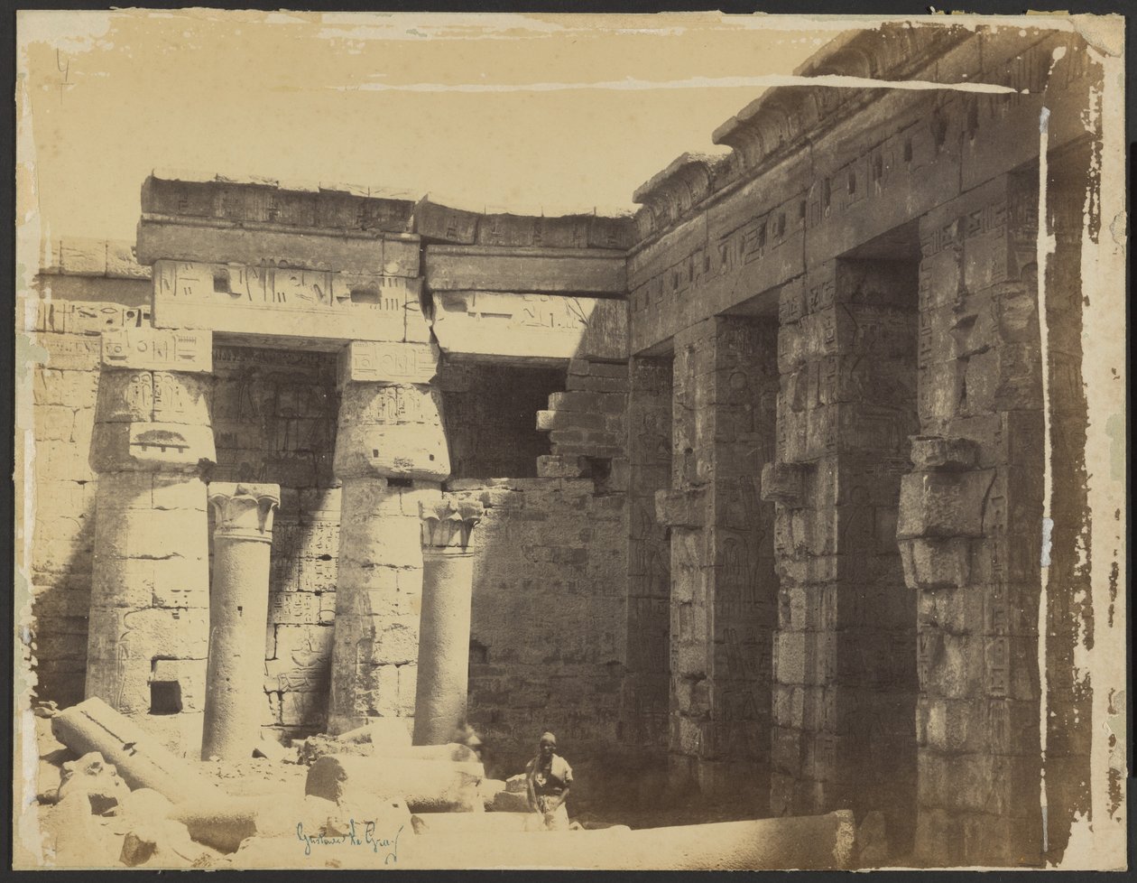 [Templo mortuário de Ramsés III] de Gustave Le Gray