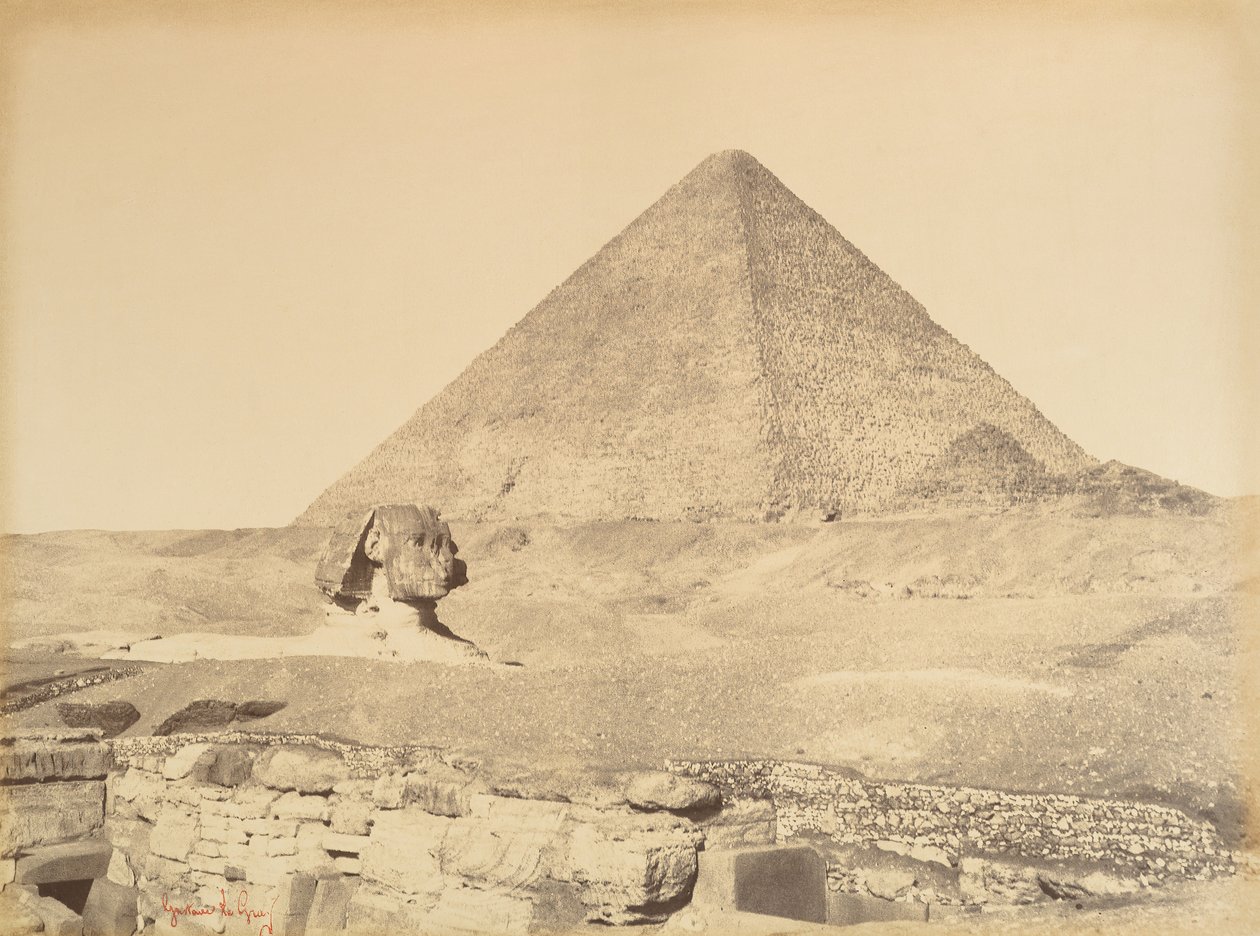 Pirâmides de Gizé, 1865-69. de Gustave Le Gray