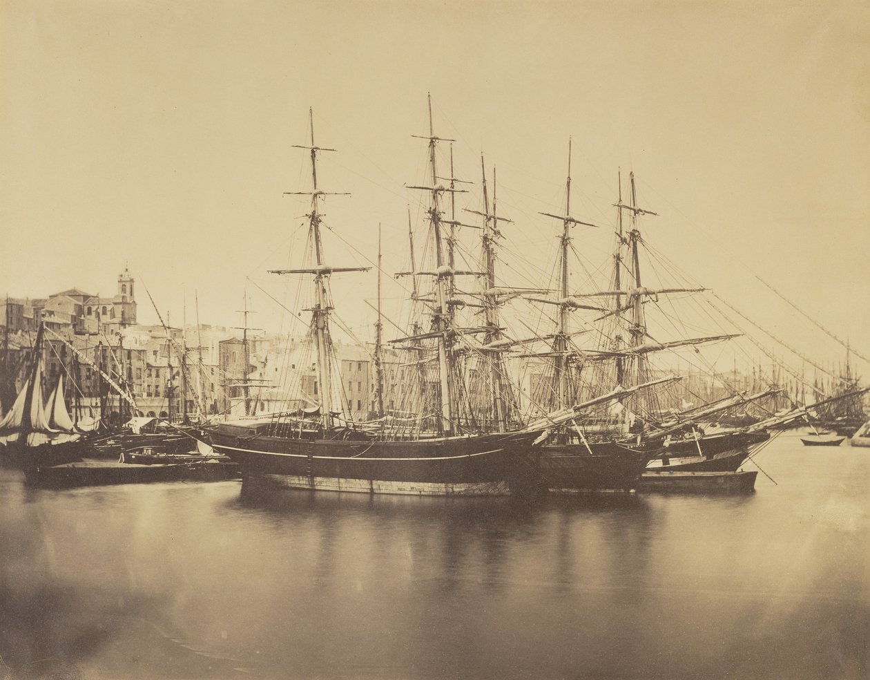 Navios no porto, Sète de Gustave Le Gray