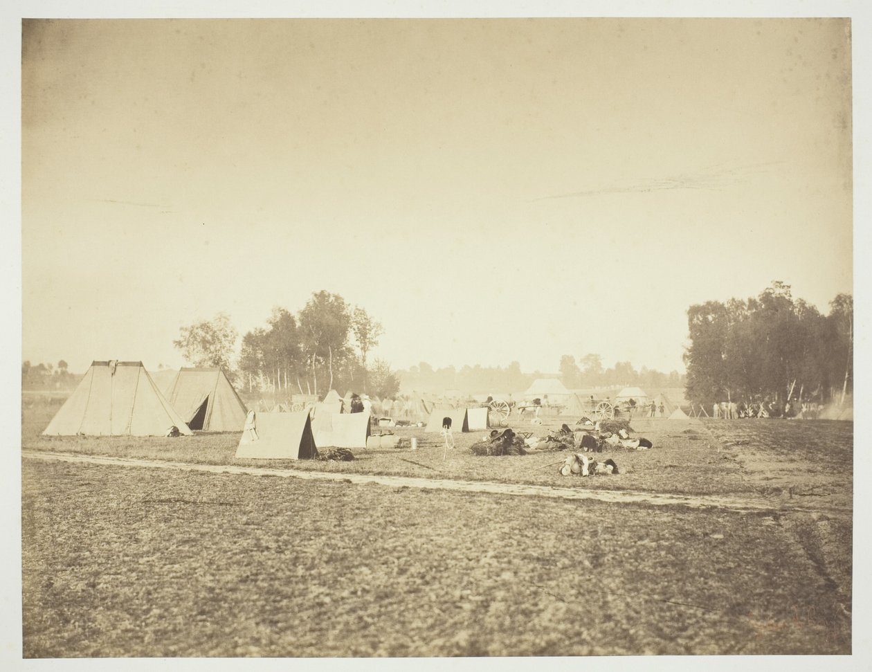 Tendas e equipamento militar, Camp de Châlons de Gustave Le Gray