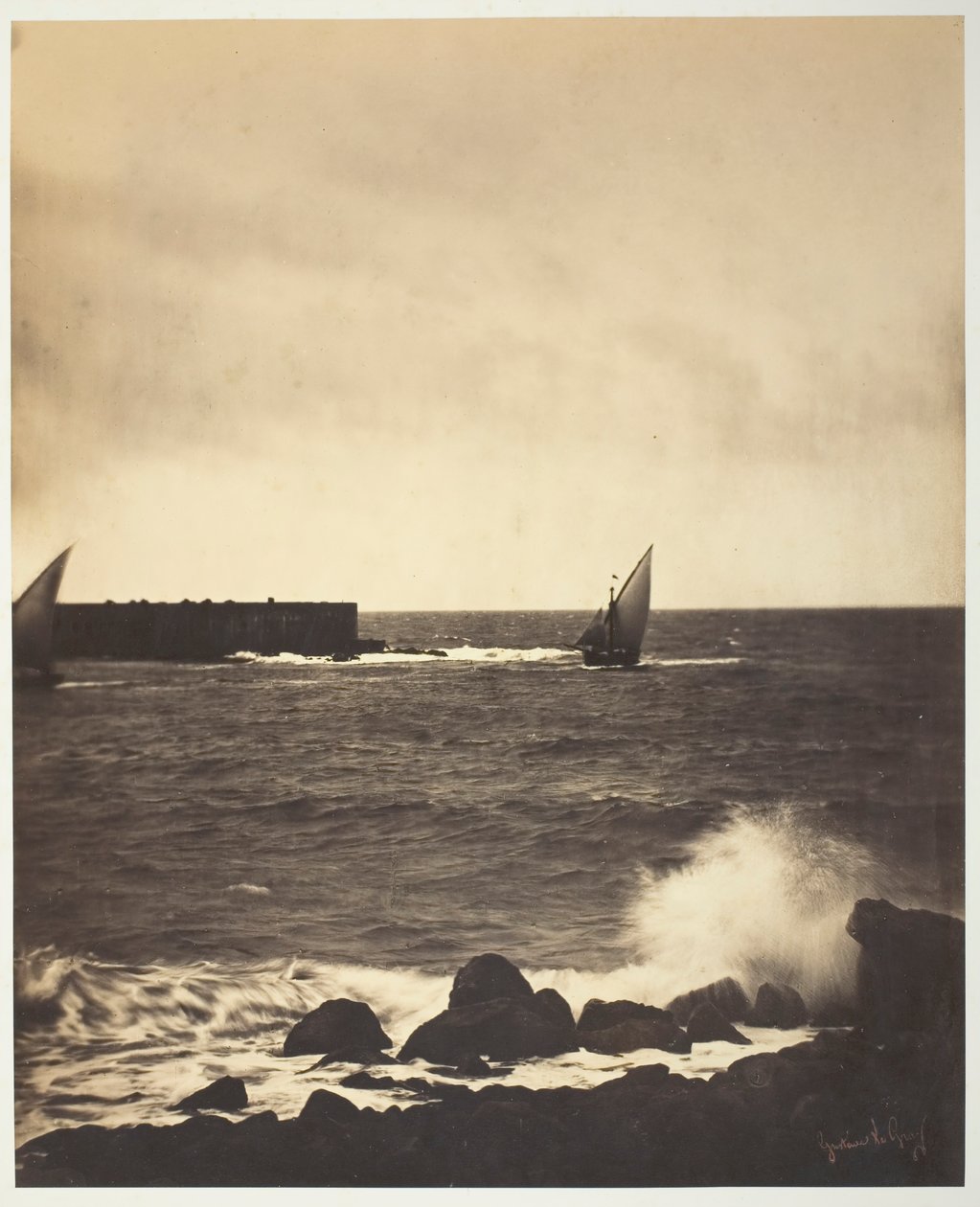 A Onda Quebra, 1857. de Gustave Le Gray