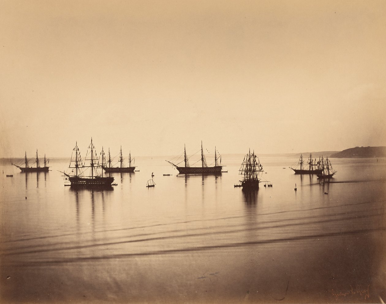 A frota francesa, Cherbourg de Gustave Le Gray