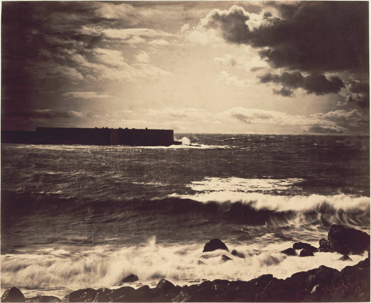 A Grande Onda, Sète, 1857. de Gustave Le Gray